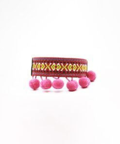 Collar para perros de cuero hecho a mano España Ponpon Rumba